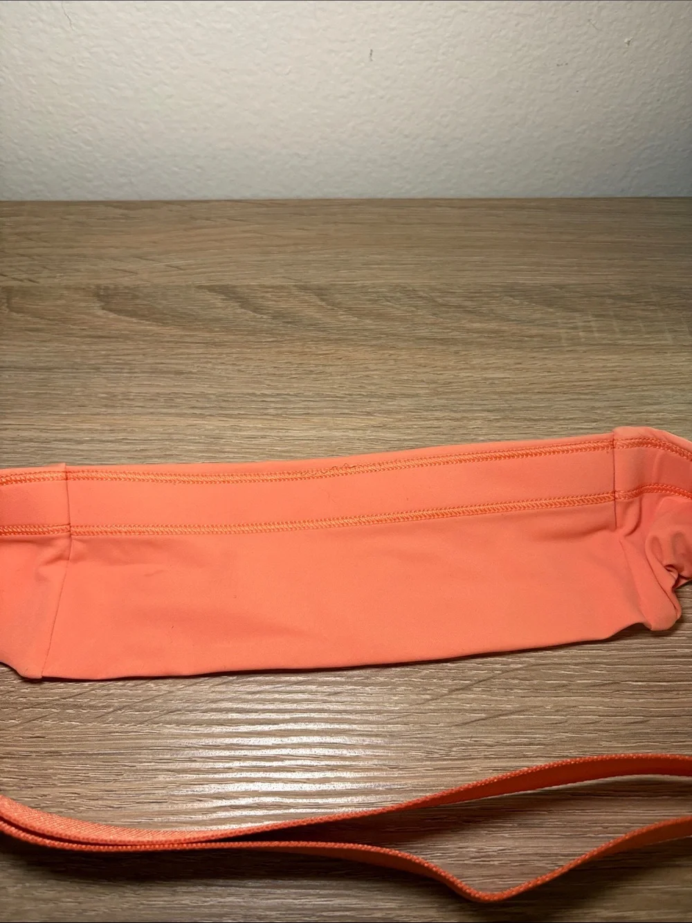 lululemon Fast and Free athletica Coral Orange Slim Waist Pouch